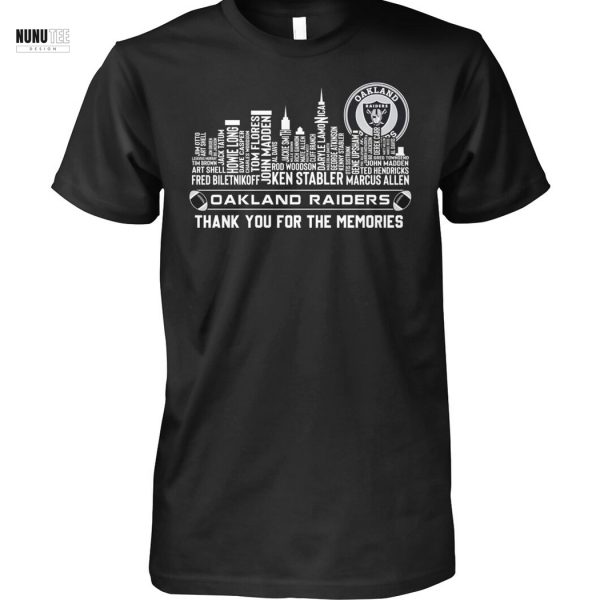 Oakland Raiders Thank You For The Memories Unisex T-Shirt