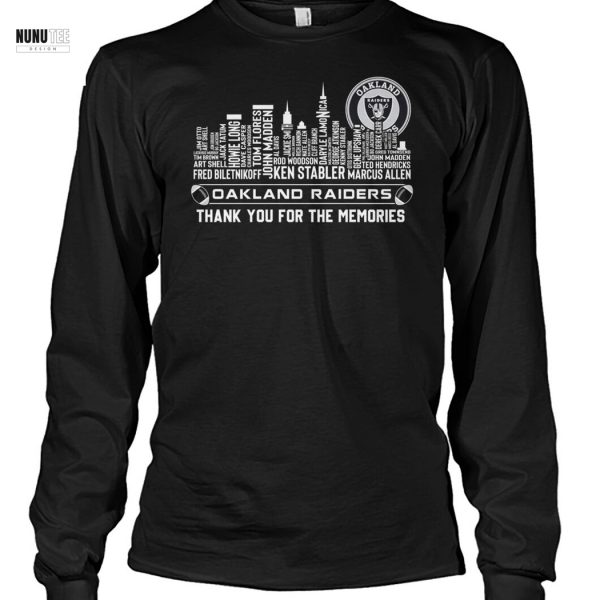 Oakland Raiders Thank You For The Memories Unisex T-Shirt