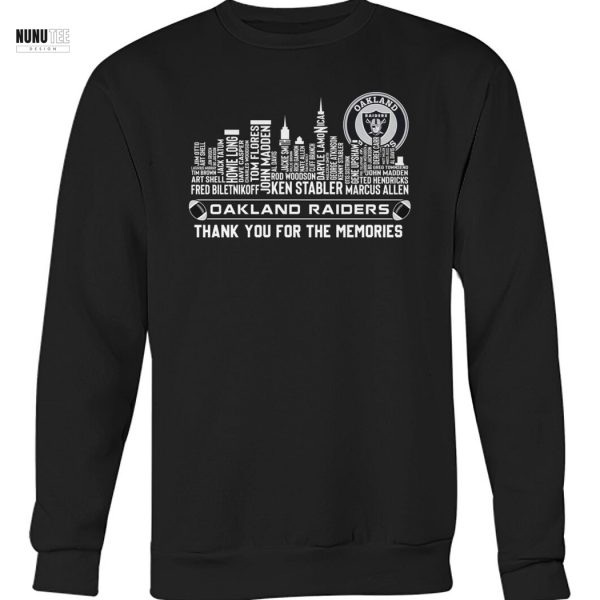 Oakland Raiders Thank You For The Memories Unisex T-Shirt