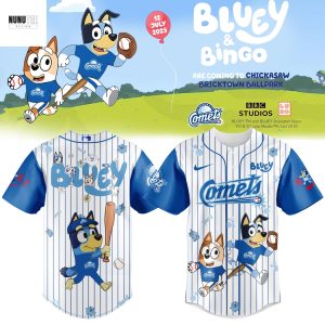 Oklahoma City Comets Bluey And Bingo 2025 Baseball Jersey