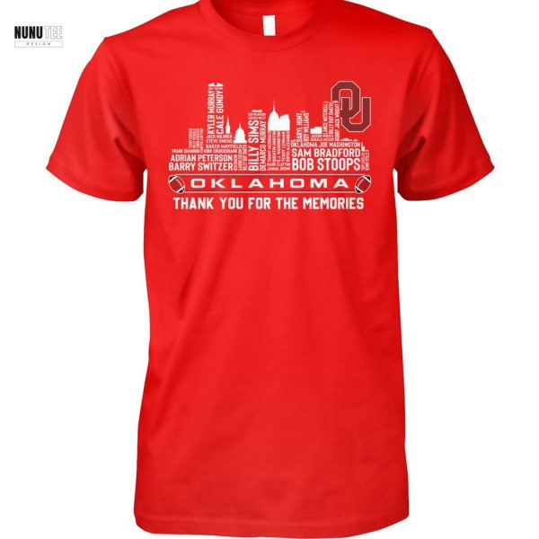 Oklahoma Sooners Thank You For The Memories Unisex T-Shirt