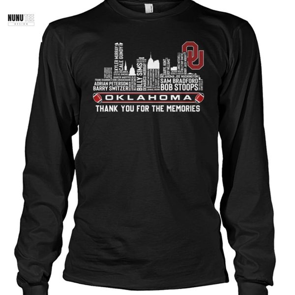 Oklahoma Sooners Thank You For The Memories Unisex T-Shirt