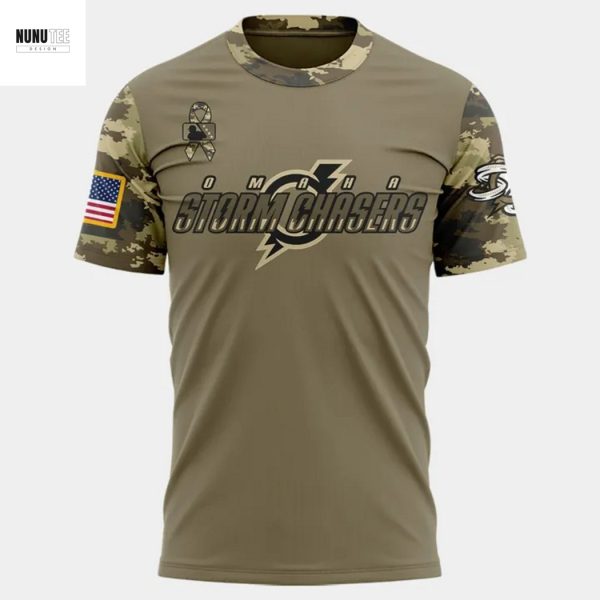 Omaha Storm Chasers Military Appreciation Night 2025 3D T-Shirt