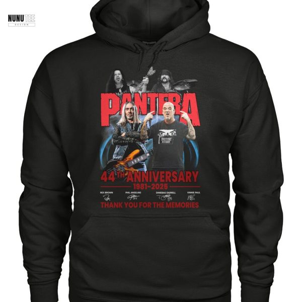 Pantera 44th Anniversary 1981-2025 Signature Thank You For The Memories Unisex T-Shirt