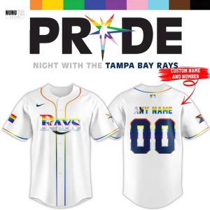 Personalized 2025 Pride Month Tampa Bay Rays Baseball Jersey