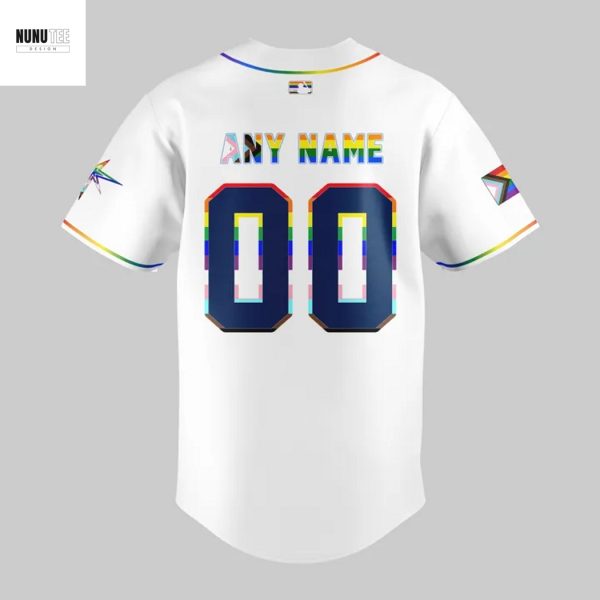 Personalized 2025 Pride Month Tampa Bay Rays Baseball Jersey