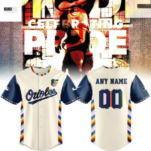 Personalized Baltimore Orioles Pride Night Baseball Jersey