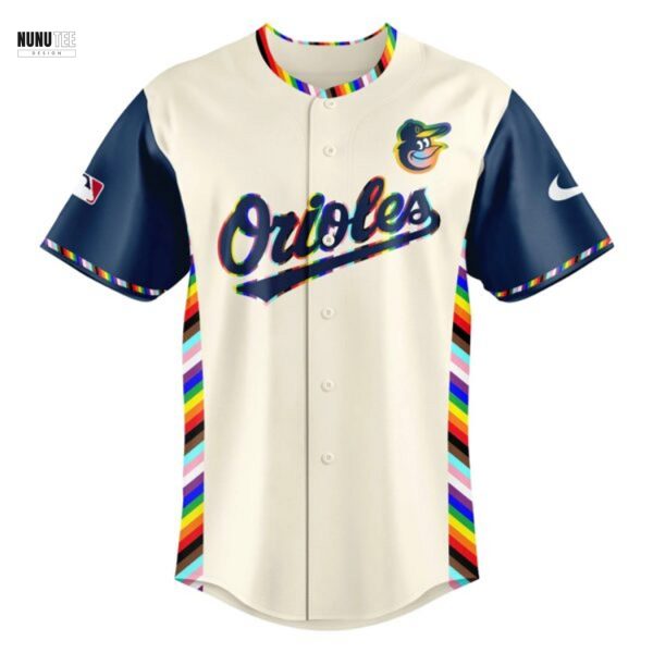 Personalized Baltimore Orioles Pride Night Baseball Jersey