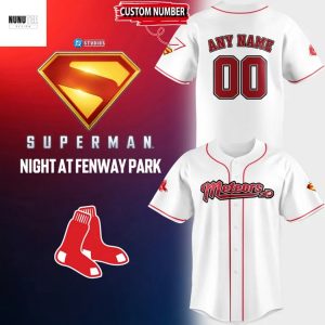 Personalized Boston Red Sox Superman Night Baseball Jersey