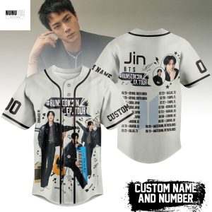 Personalized BTS Kim Seok-Jin 2025 Tour Siganture Baseball Jersey