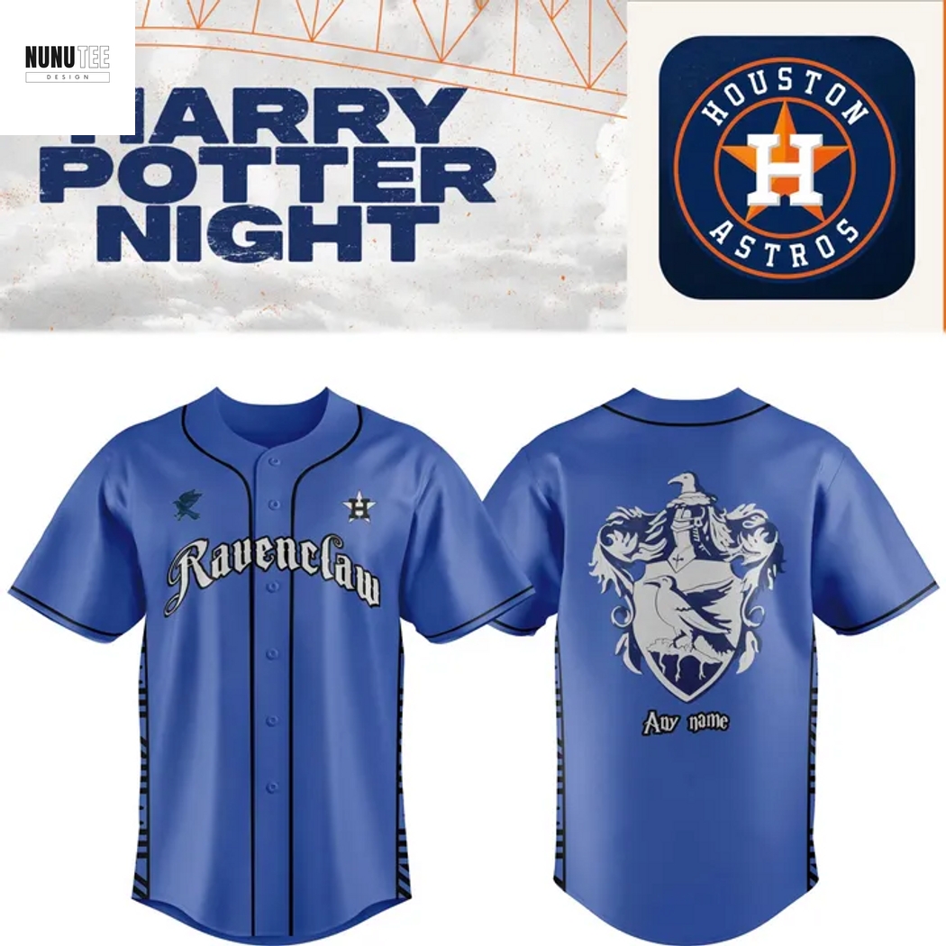 Personalized Houston Astros Ravenclaw House Baseball Jersey Personalized Houston Astros Ravenclaw House Baseball Jersey
