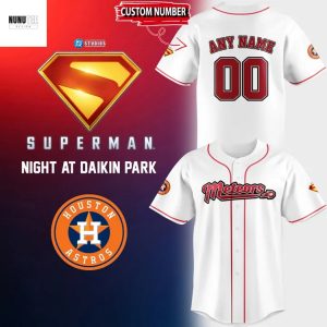 Personalized Houston Astros Superman Night Baseball Jersey