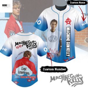 Personalized Machine Gun Kelly Lost Americana Baseball Jersey