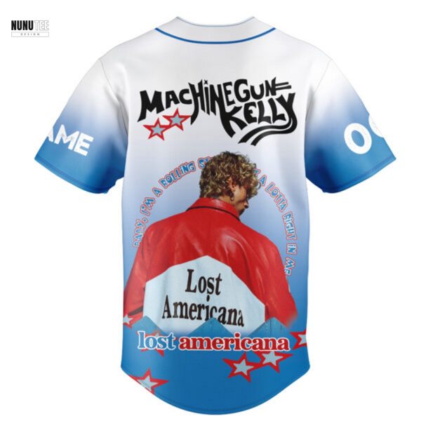 Personalized Machine Gun Kelly Lost Americana Baseball Jersey