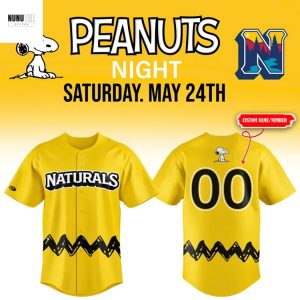 Personalized Northwest Arkansas Naturals Peanuts Snoopy Baseball Jersey