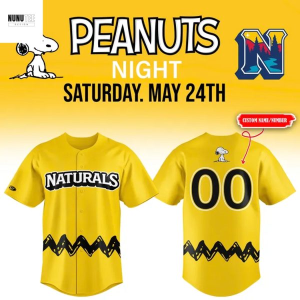Personalized Northwest Arkansas Naturals Peanuts Snoopy Baseball Jersey