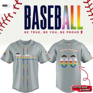 Personalized Philadelphia Phillies Happy Pride Night Baseball Jersey