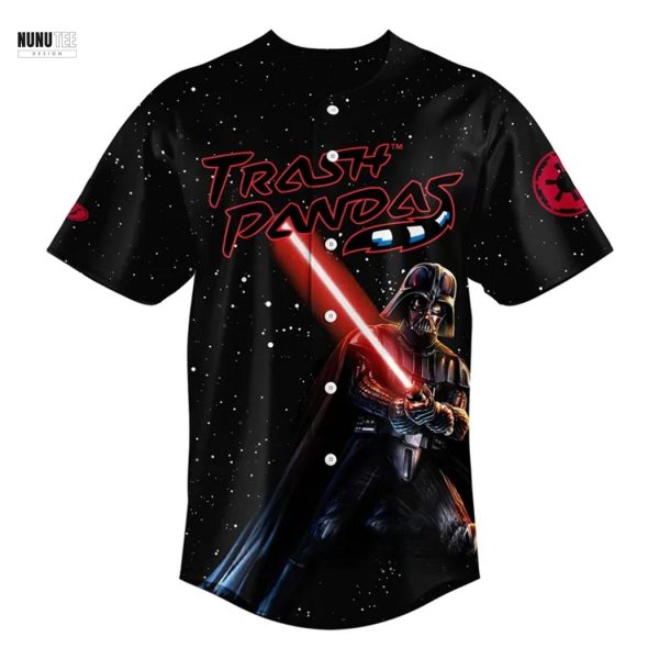 Personalized Rocket City Trash Pandas x Star War 2025 Baseball Jersey