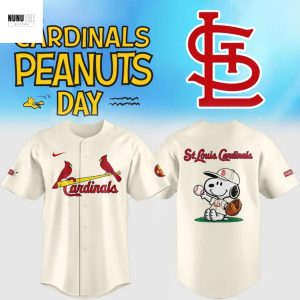 Personalized St. Louis Cardinals Peanuts Snoopy Baseball Jersey