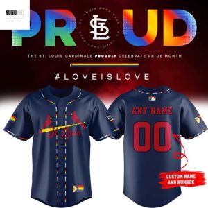 Personalized St. Louis Cardinals Pride Night Baseball Jersey