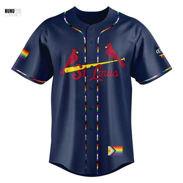 Personalized St. Louis Cardinals Pride Night Baseball Jersey