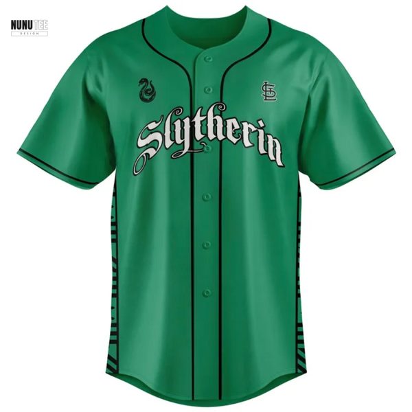 Personalized St. Louis Cardinals Slytherin House Baseball Jersey