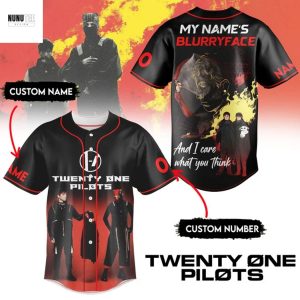 Personalized Twenty One Pilots My Names Blurryface And I Care What You Think Baseball Jersey