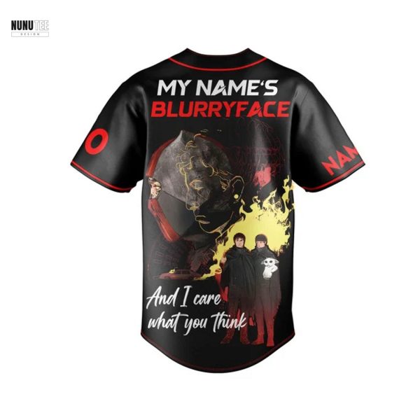 Personalized Twenty One Pilots My Names Blurryface And I Care What You Think Baseball Jersey