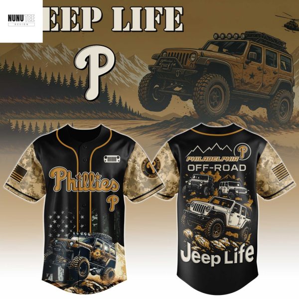 Philadelphia Phillies Jeep Life Baseball Jersey