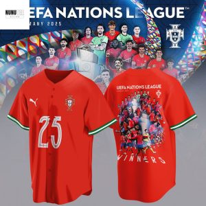 Portugal Champions UEFA Nations League 2025 Baseball Jersey