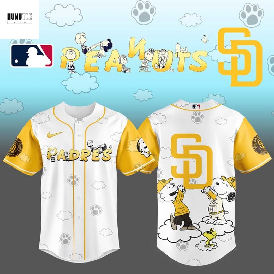 San Diego Padres Cute Peanuts Baseball Jersey San Diego Padres Cute Peanuts Baseball Jersey