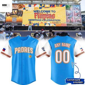 San Diego Padres Filipino Heritage Night Custom Baseball Jersey