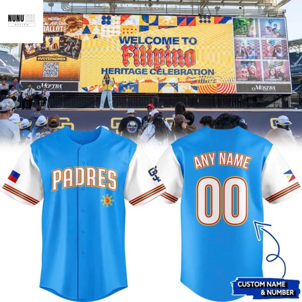 San Diego Padres Filipino Heritage Night Custom Baseball Jersey