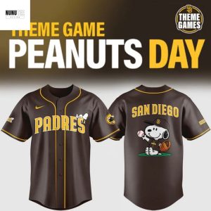 San Diego Padres Peanuts Snoopy Baseball Jersey