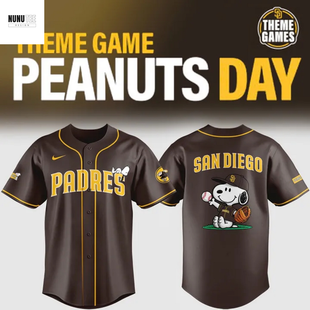 San Diego Padres Peanuts Snoopy Baseball Jersey San Diego Padres Peanuts Snoopy Baseball Jersey