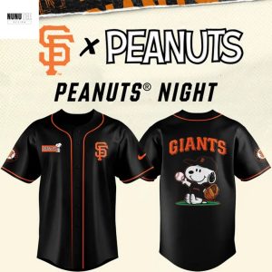 San Francisco Giants 2025 Peanuts Snoopy Baseball Jersey