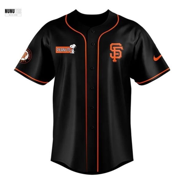 San Francisco Giants 2025 Peanuts Snoopy Baseball Jersey