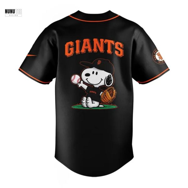 San Francisco Giants 2025 Peanuts Snoopy Baseball Jersey