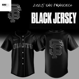San Francisco Giants Back In Black Baseball Jersey