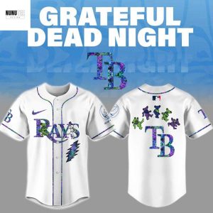 Tampa Bay Rays Grateful Dead Night Baseball Jersey