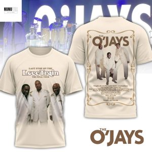 The O Jays Last Stop On The Love Train The Final Tour 3D T-Shirt