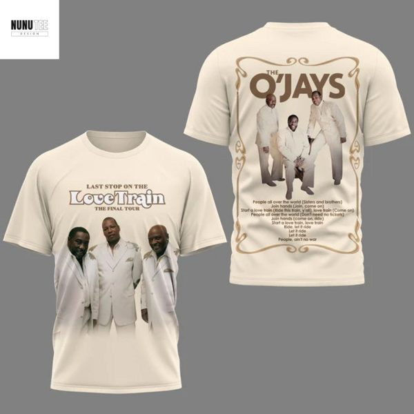 The O Jays Last Stop On The Love Train The Final Tour 3D T-Shirt