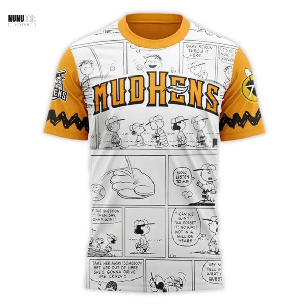 Toledo Mud Hens x Peanuts 3D T-Shirt