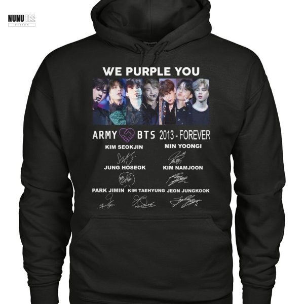 We Purple You BTS 2013-Forever Signature Unisex T-Shirt