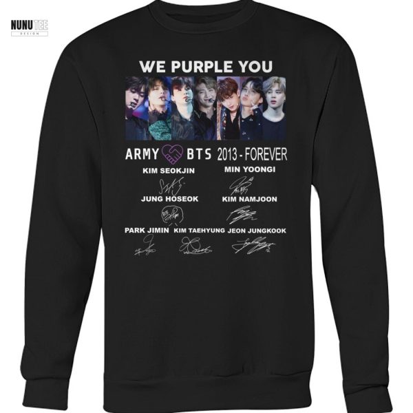 We Purple You BTS 2013-Forever Signature Unisex T-Shirt