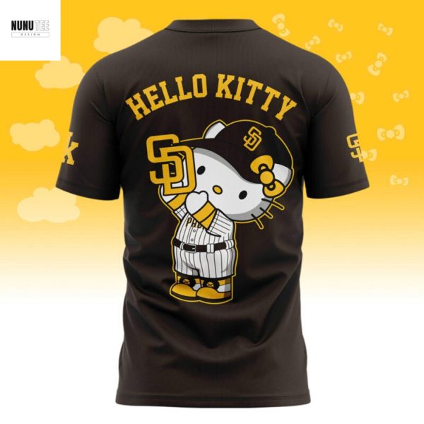 2025 San Diego Padres x Hello Kitty 3D T-Shirt