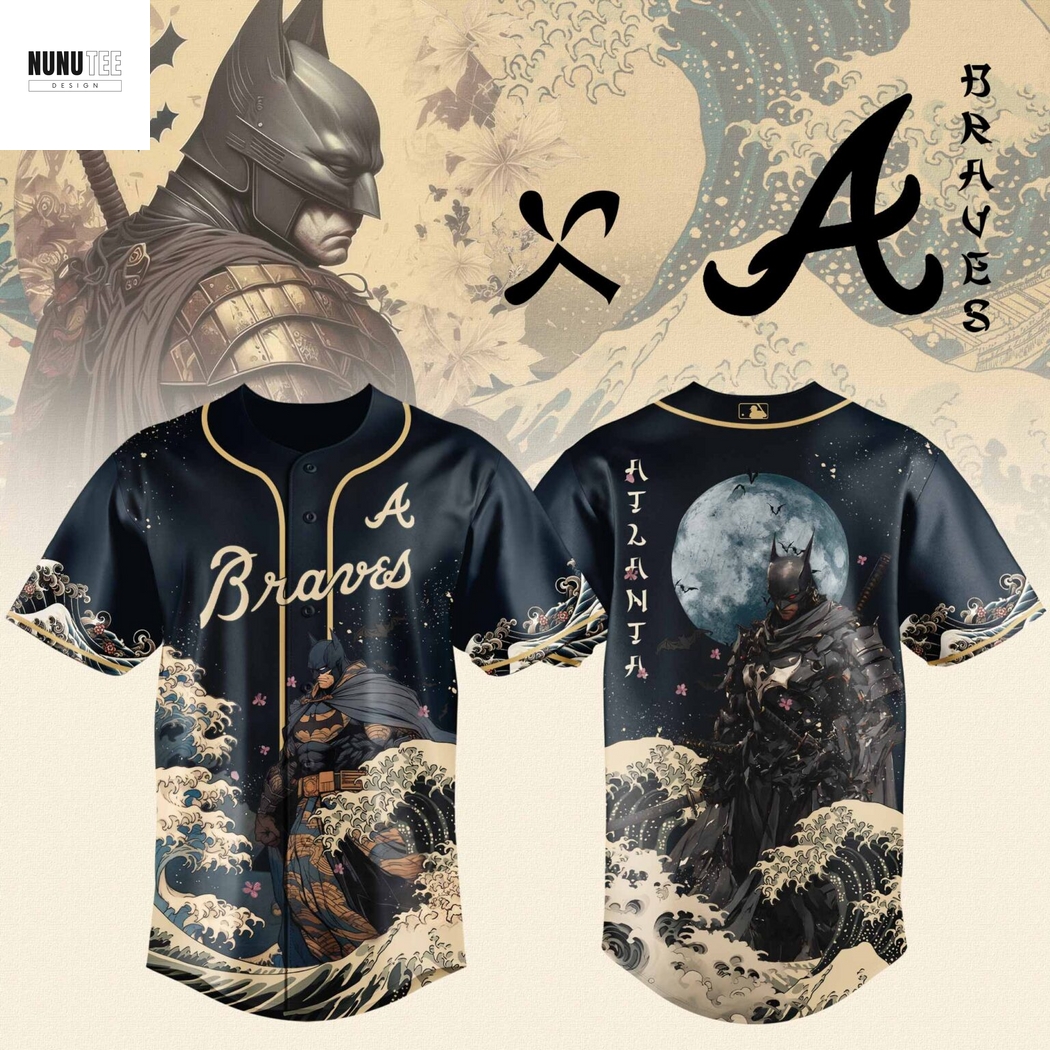 Atlanta Braves Batman Baseball Jersey Atlanta Braves Batman Baseball Jersey