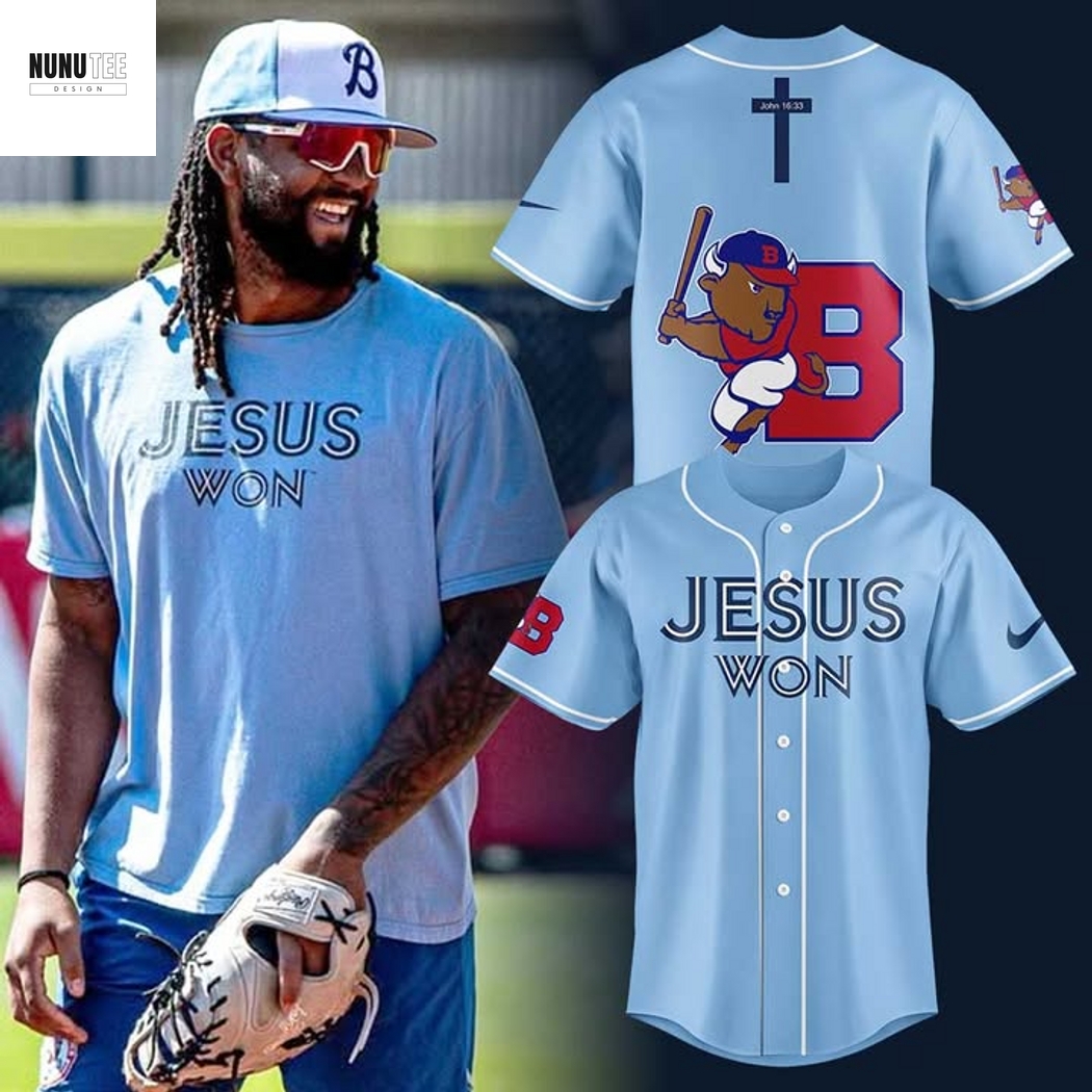 Buffalo Bisons Jesus Won Baseball Jersey Buffalo Bisons Jesus Won Baseball Jersey