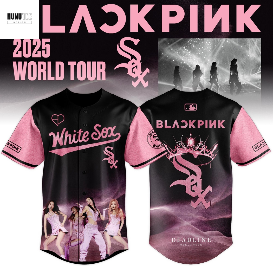 Chicago White Sox x BlackPink 2025 World Tour Baseball Jersey Chicago White Sox x BlackPink 2025 World Tour Baseball Jersey