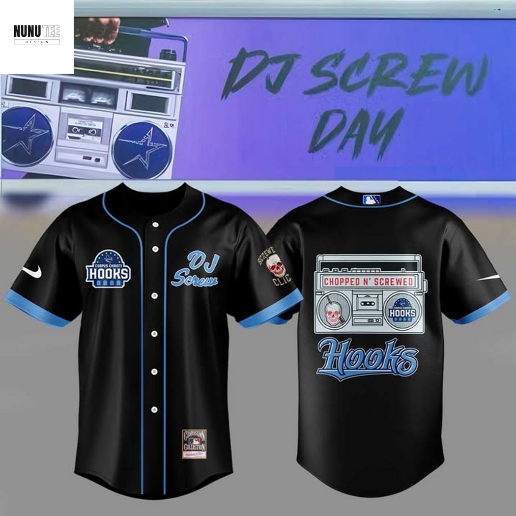 Corpus Christi Hooks x Dj Screw Day Baseball Jersey Corpus Christi Hooks x Dj Screw Day Baseball Jersey